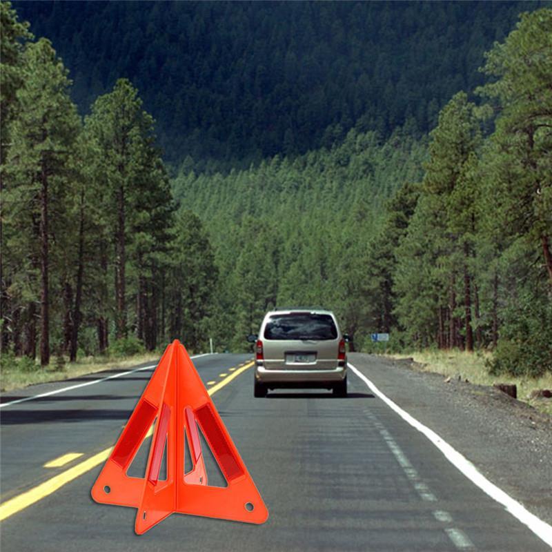 2Pcs Foldable Emergency Triangle Warning Reflectors