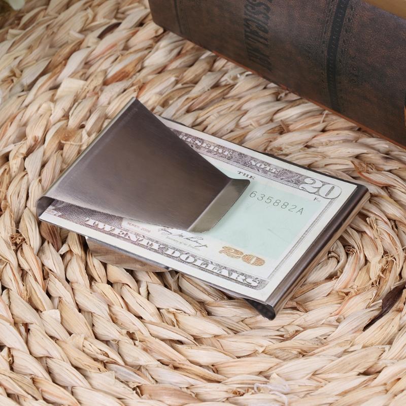 THINKTHENDO Unisex Slim Money Clip