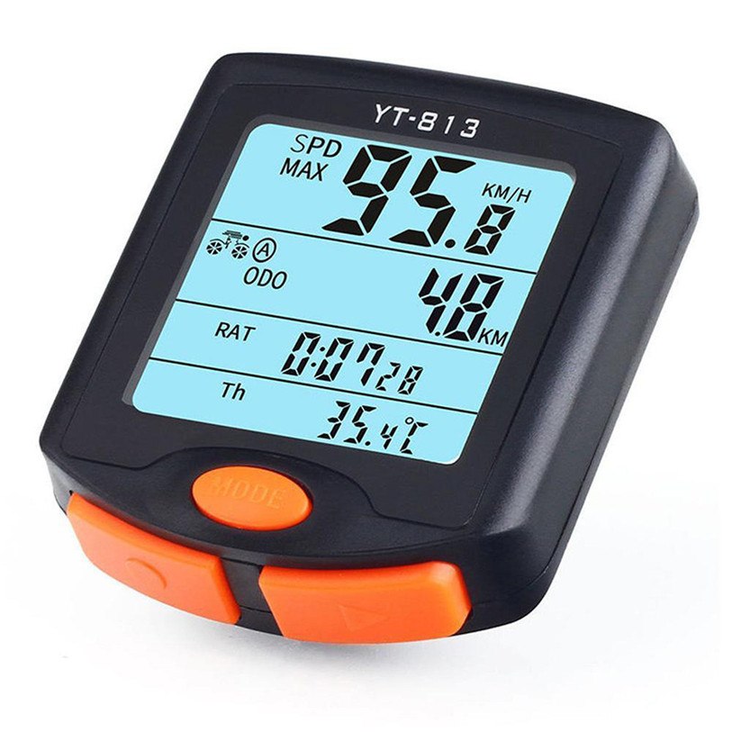 Waterproof Bike Speedometer LCD Backlight Rainproof