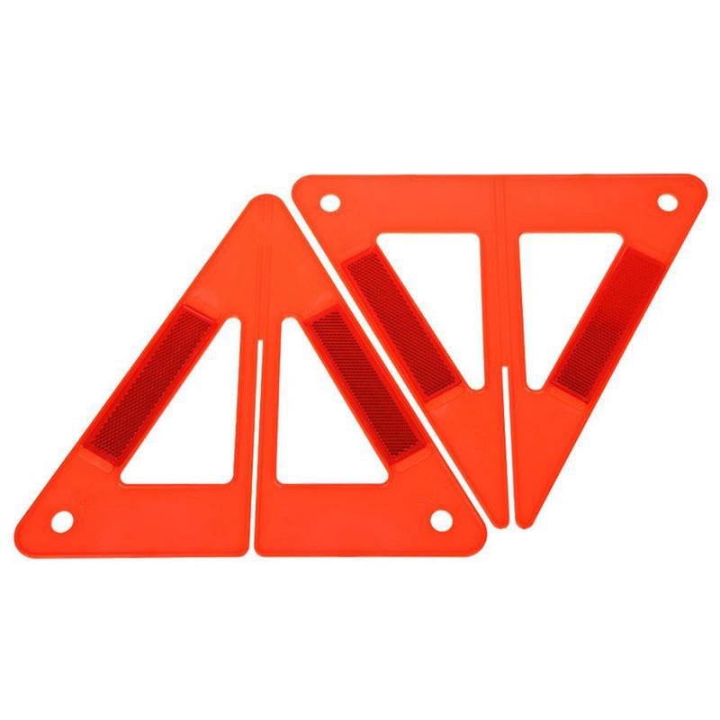 2Pcs Foldable Emergency Triangle Warning Reflectors
