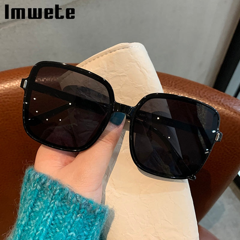 Oversized Luxury Designer Vintage Square Sun Glasses