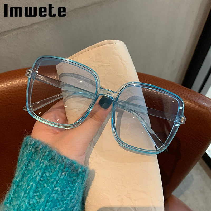 Oversized Luxury Designer Vintage Square Sun Glasses