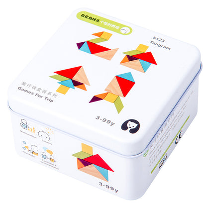 Children's Educational Travel Iron Box Rubik's Cube Puzzle