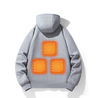 Cardigan heating hoodie