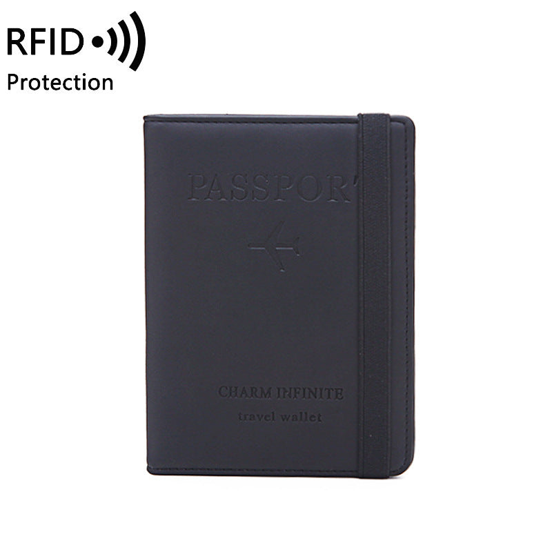 Printed Leather Short Wallet with Multi-Function RFID
