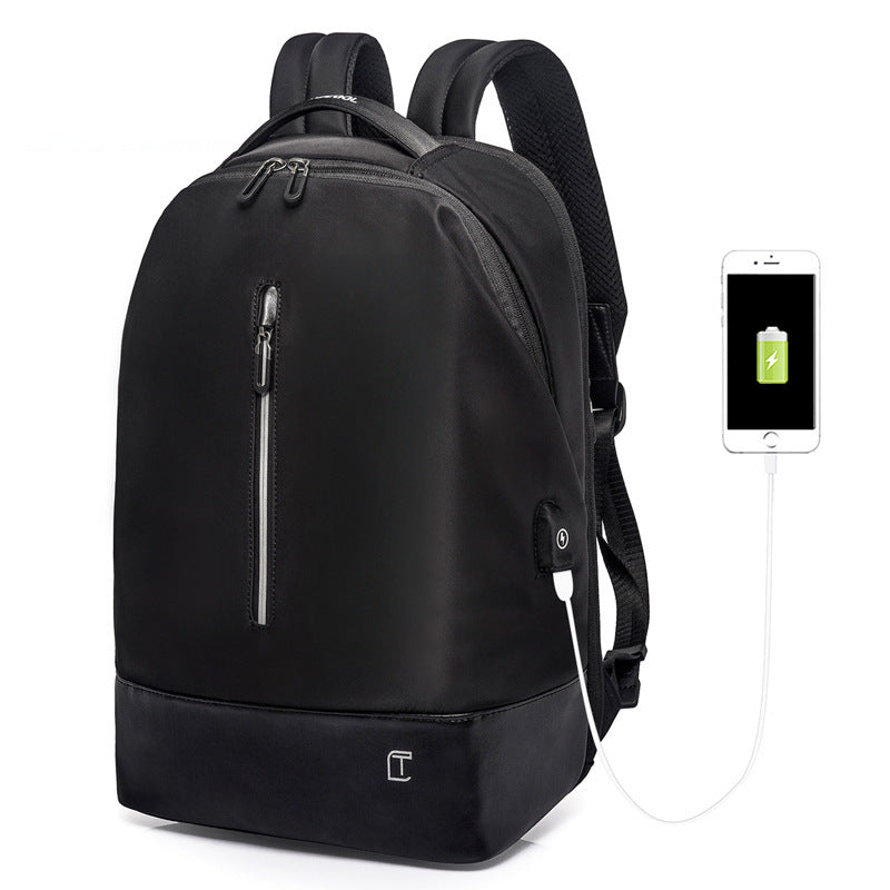 New Men's Wear-Resistant, Waterproof Oxford Charging Backpack