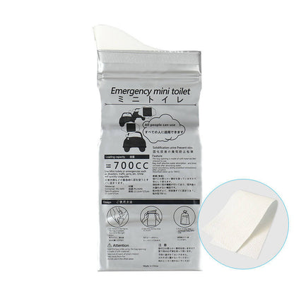 4pcs Outdoor Emergency Urinate Bags of 700ml in volume