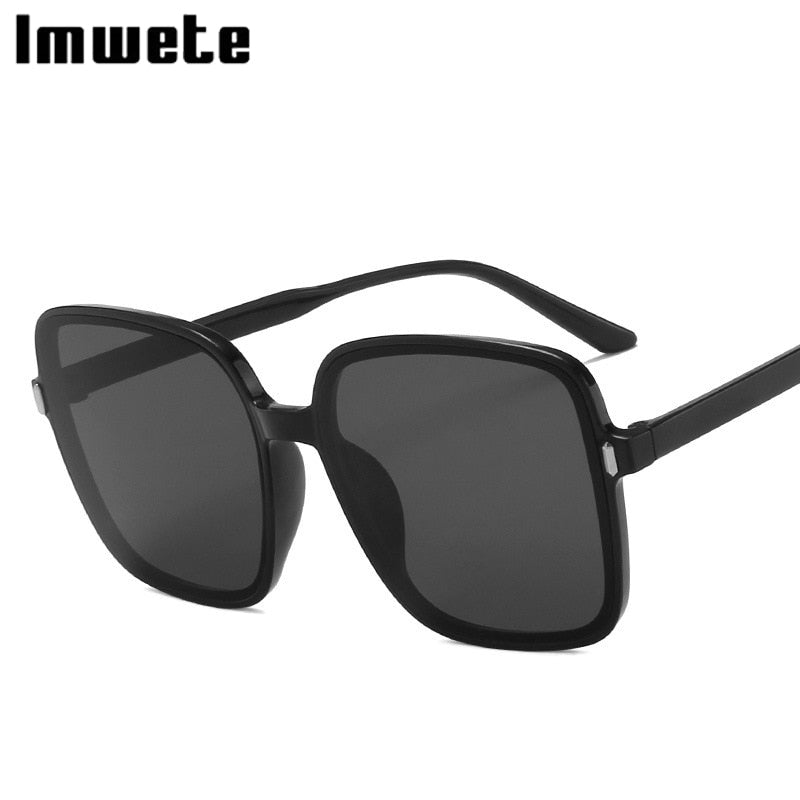 Oversized Luxury Designer Vintage Square Sun Glasses