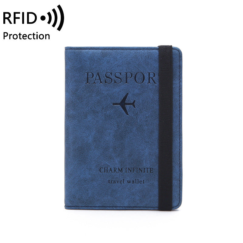 Printed Leather Short Wallet with Multi-Function RFID