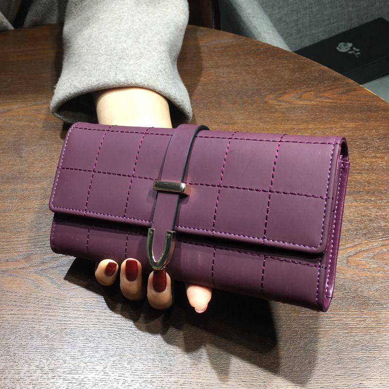 Plaid PU Leather fashionable wallet for women