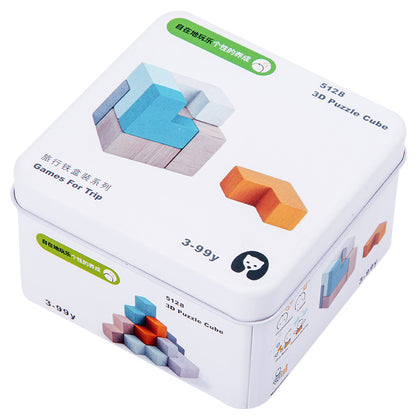 Children's Educational Travel Iron Box Rubik's Cube Puzzle