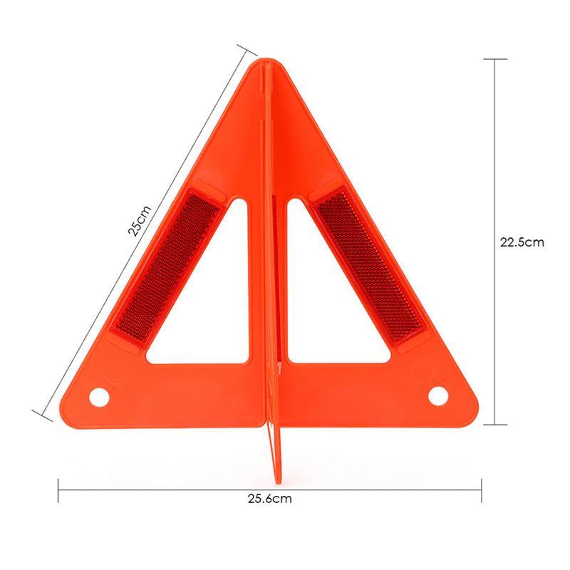 2Pcs Foldable Emergency Triangle Warning Reflectors