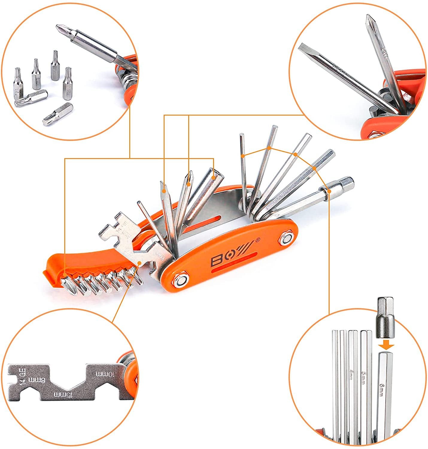 20 in 1 Bicycle Utility Multi-Tool