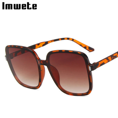 Oversized Luxury Designer Vintage Square Sun Glasses