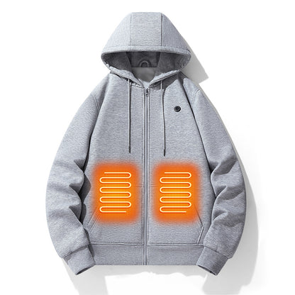 Cardigan heating hoodie