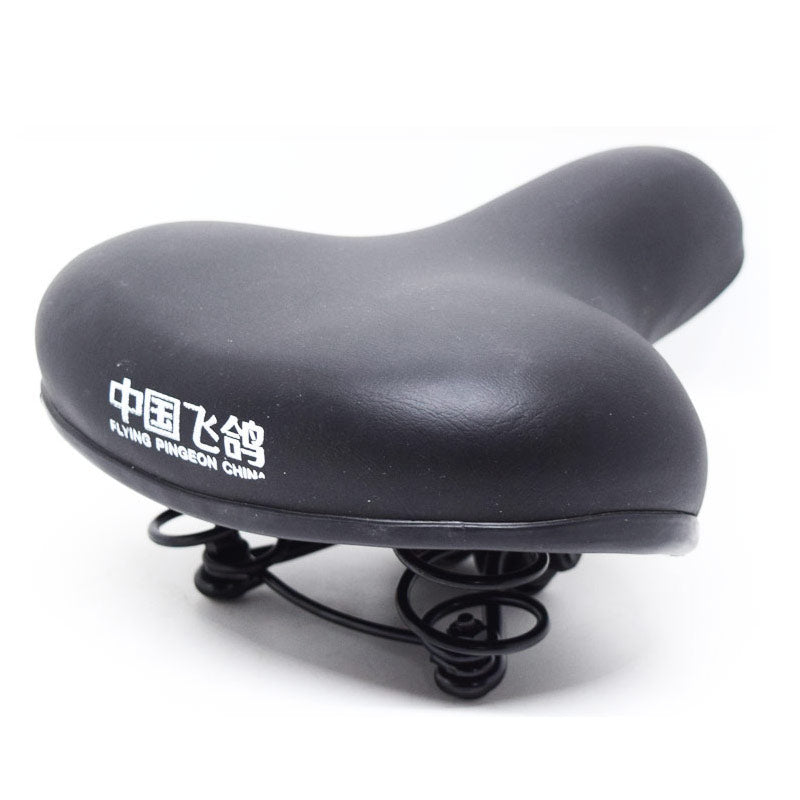 Bicycle Comfortable Cushion With Enlarged Wide And Thick Saddle