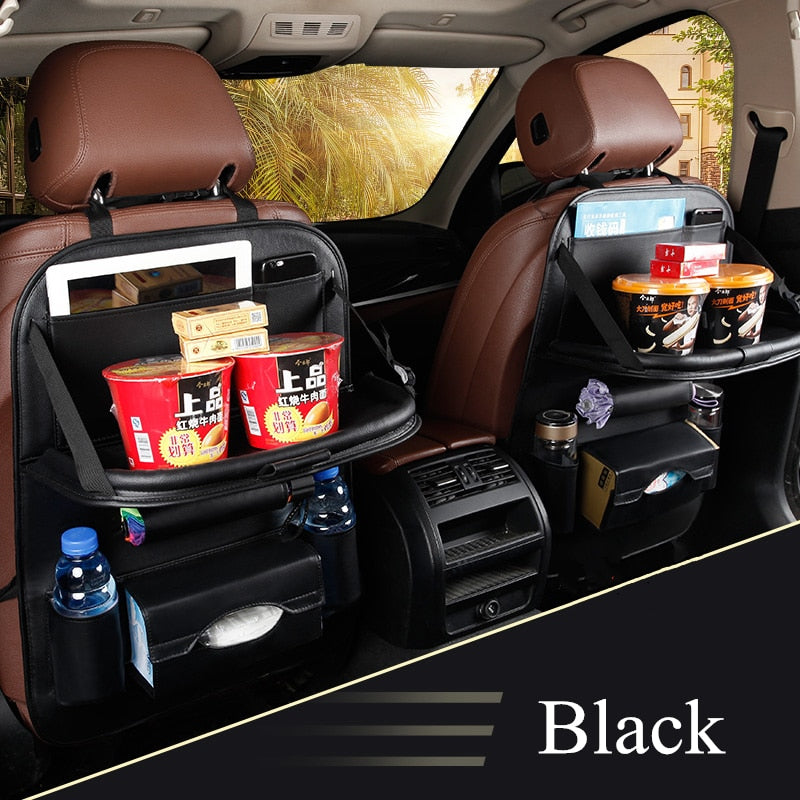 Car Seat Back Bag Folding Table Organizer