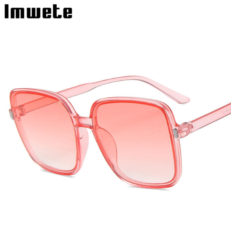 Oversized Luxury Designer Vintage Square Sun Glasses