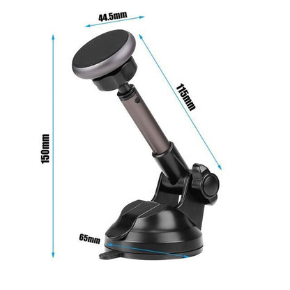 Car telescopic arm magnet phone stand