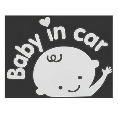 Dewtreetali 3D Cartoon Sticker - "Baby in Car"