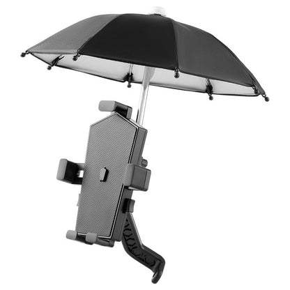 360 Degree Mobile Handlebar phone mount with optional umbrella