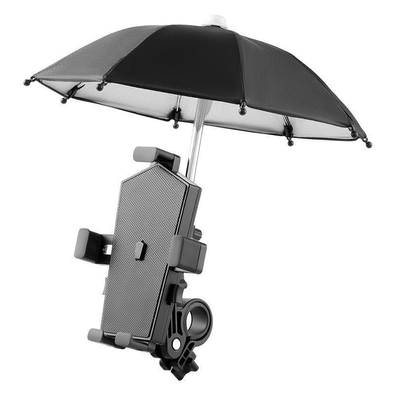 360 Degree Mobile Handlebar phone mount with optional umbrella