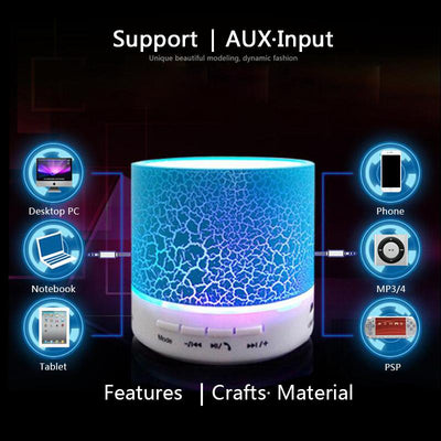 A9 LED Bluetooth Speaker Mini Speakers