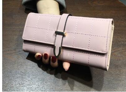 Plaid PU Leather fashionable wallet for women