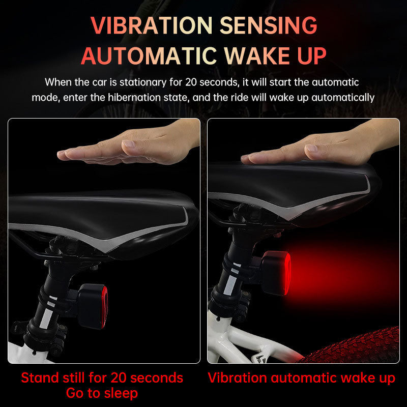 Intelligent induction brake bicycle taillight