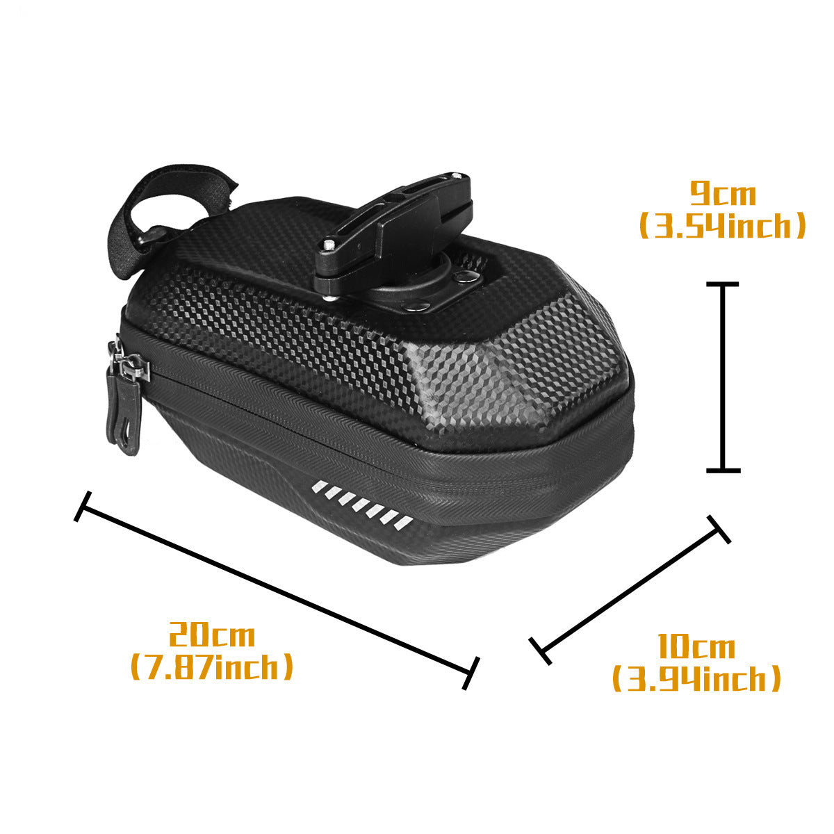 Waterproof Rear Tail Hard Shell Saddle Bag for Bicycle